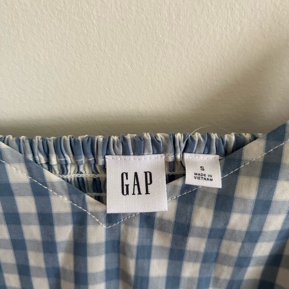 Gap Blue Gingham Spaghetti Strap Maxi Dress - Women - Picture 6 of 11